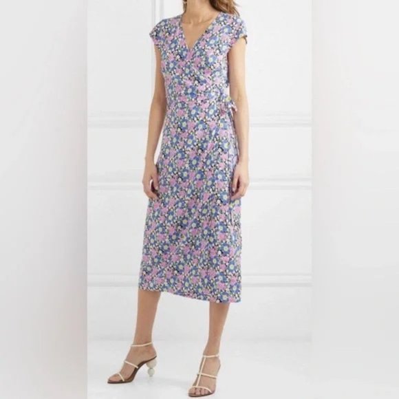 J Crew Floral Wrap Dress - Picture 2 of 7